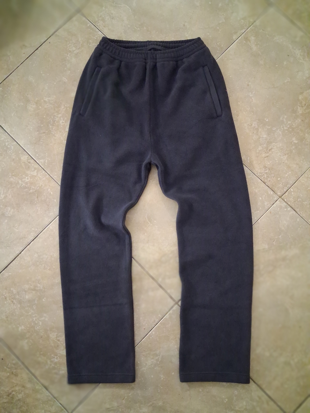 YeezyGAP Enginereed By Balenciaga Polar Fleece Black Joggers Sweatpants